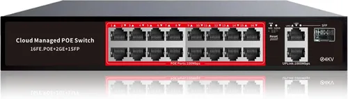 Miniatura 11 de Conmutador PoE Gigabit de 8 puertos con 2 enlaces ascendentes Gigabit, compatible con 802.3af/at, 120W de potencia incorporada, conmutador PoE+