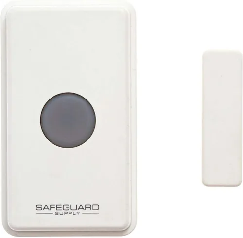 Miniatura 5 de Alarma de puerta para negocios al entrar - Timbre de puerta inalámbrico Safeguard Supply Commercial Series para negocios con campana de alarma