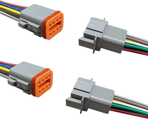 Miniatura 8 de Conector eléctrico impermeable de 2 pines Deutsch para automóvil con cable de 17 AWG, arnés de cableado de enchufe macho y hembra automotriz de 2