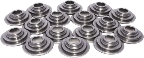 COMP Cams 1750-16 Juego de 16 retenedores de acero para herramientas de 10 grados para todas las válvulas con muelles de diámetro exterior de 1.250"
