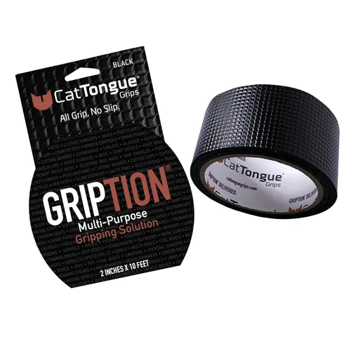 Miniatura 20 de CATTONGUE GRIPS Rollo de cinta de agarre no abrasivo, 2 pulgadas de ancho, resistente, cinta antideslizante impermeable para bañeras, peldaños