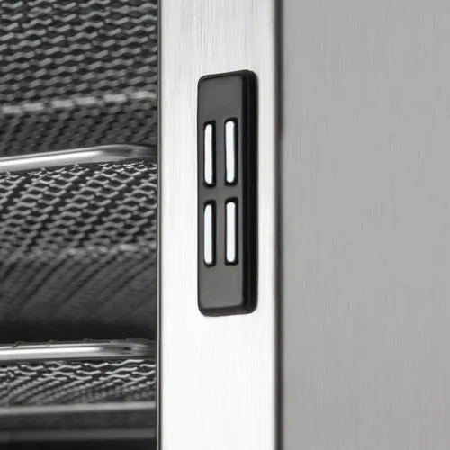 Miniatura 8 de Máquina deshidratadora de alimentos eléctrica comercial con ruedas, 1700 W, 20 bandejas, deshidratador de alimentos de acero inoxidable para carne