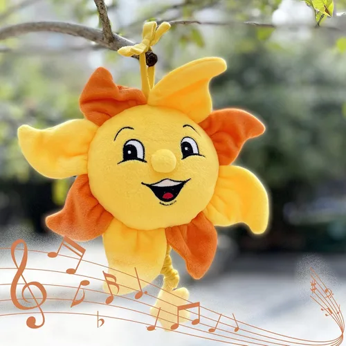 Miniatura 3 de Juguete musical para bebé recién nacido de 0, 3, 6, 12 meses, suave juguete colgante de felpa para bebé de 6 a 12 meses, con música You are My