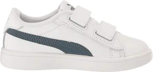 Miniatura 6 de PUMA Tenis unisex Smash 3.0 de cuero con velcro para niños