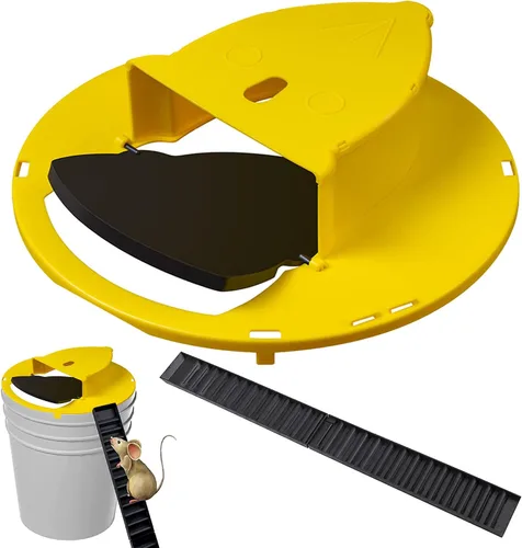 Trampa para ratones con tapa abatible, para interior y exterior, trampa para ratones, trampa para ratones, tapa de cubo de trampa para ratones,