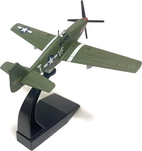 Miniatura 5 de Modelo de avión fundido a troquel P-51 Mustang 1/72 de América del Norte