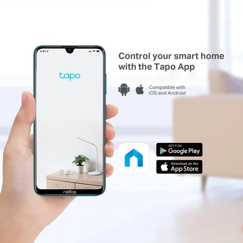 Miniatura 8 de TP-Link Tapo - Cámara de seguridad con inclinación para monitor de bebé, cámara para mascotas con detección de movimiento, 1080P, audio Blanco