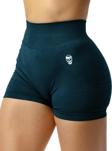Miniatura 16 de Gymreapers Infinity Pantalones cortos de entrenamiento, sin costuras, de cintura alta, para mujer, pantalones cortos atléticos para gimnasio