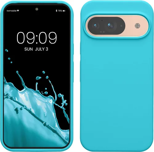 Miniatura 351 de kwmobile Funda Compatible con Google Pixel 6 Pro - Funda de Teléfono de Silicona TPU con Acabado Suave - Azul Caribe