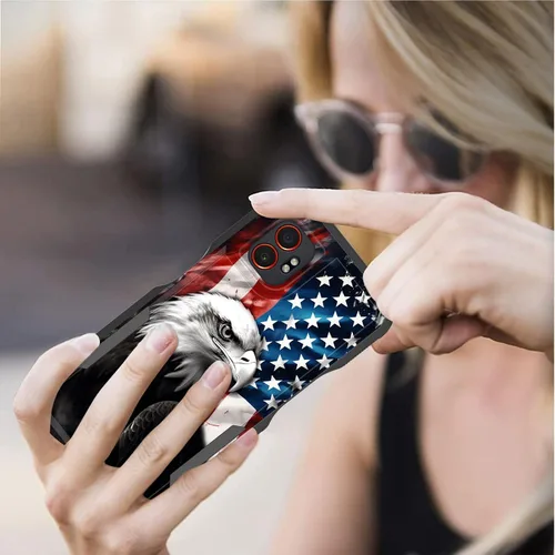 Miniatura 7 de Funda para Galaxy XCover 7 Pro, doble capa híbrida resistente resistente a prueba de golpes de policarbonato duro + funda protectora de silicona
