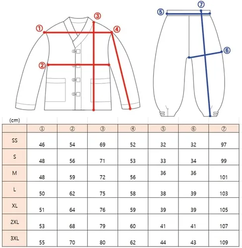 Miniatura 5 de Conjunto Hanbok unisex, ropa tradicional coreana, BTS Casual Hanbok para yoga y meditación, ropa de templo
