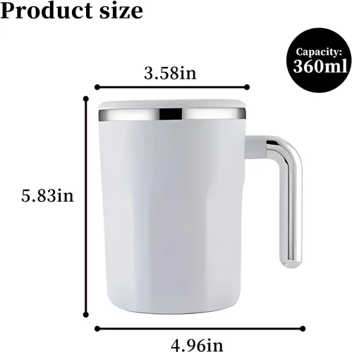 Miniatura 2 de Taza autoagitadora automática – Taza mezcladora controlada por temperatura – No necesita batería ni electricidad, para bebidas de café y polvo