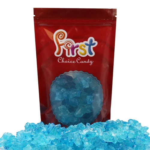 Miniatura 2 de FirstChoiceCandy Rock Candy Strings - Bolsa a granel de 1.5 libras (frambuesa azul)