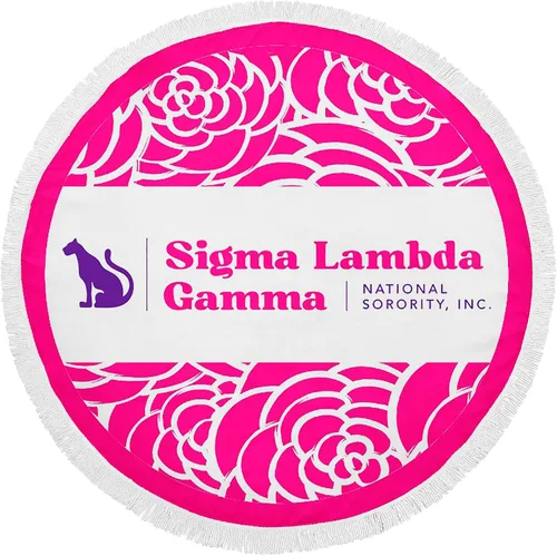 Miniatura 10 de Alpha Chi Omega Sorority - Toalla de playa redonda (60 pulgadas) de gran tamaño, súper absorbente, sin arena, gruesa toalla grande para piscina