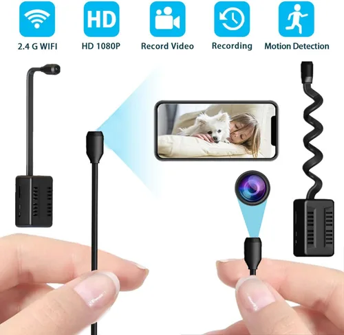 Miniatura 4 de X7 Mini cámara oculta DIY, cámara portátil HD 1080P cámara de vigilancia de detección de movimiento cámaras de seguridad para el hogar, oficina