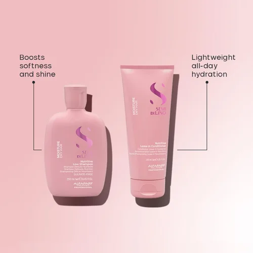 Miniatura 5 de Alfaparf Milano Semi di Lino Moisture Nutritive Shampoo and Conditioner Set para cabello seco - Champú y acondicionador hidratante sin sulfato
