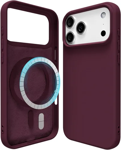 Miniatura 50 de oakxco Funda de silicona para iPhone 12 Pro Max, magnética, compatible con carga inalámbrica Magsafe, cubierta protectora de goma suave y delgada