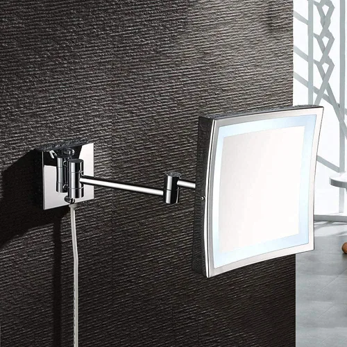 Miniatura 3 de Mirrors Makeup Mirror Wall Mounted Lighted Makeup Vanity Mirror Double Sides 1X/3X Magnifying Bathroom Makeup Mirror 8 Inch Bathroom with Light