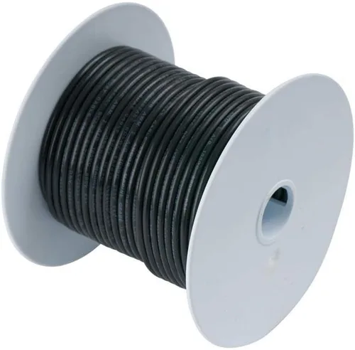 Ancor 188003 Cableado primario eléctrico de cobre estañado para barco de grado marino (calibre 10, negro, 8 pies)
