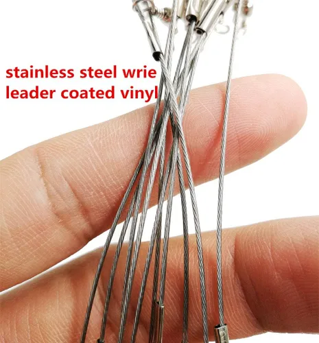 Miniatura 6 de Fishing Wire Leaders for Bottom Rigs: 10pcs 1/2/3 Arm Saltwater Hi-Low Rig Leaders with Swivels Snap for Trolling Pier Surf Fishing Tackle - Arm