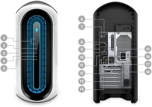 Miniatura 3 de Dell Alienware Aurora R12 Gaming Desktop (2021) Core i7-1TB SSD - 128 GB RAM - 3080 Ti 8 núcleos a 4.9 GHz - CPU de 11.ª generación - 12 GB