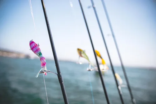 Miniatura 6 de Nomad Design Señuelo de pesca vibratorio patentado original de Squidtrex – Señuelo de plástico suave TPE con aroma añadido para agua salada