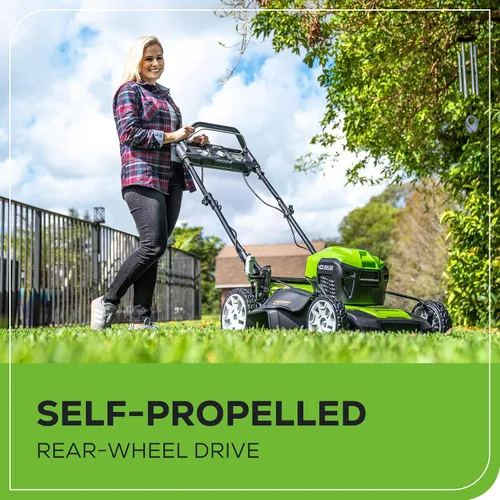 Miniatura 8 de Greenworks Cortacésped inalámbrico sin escobillas de 40 V 21 pulgadas (ritmo inteligente / autopropulsado) (más de 75 herramientas compatibles), (2)