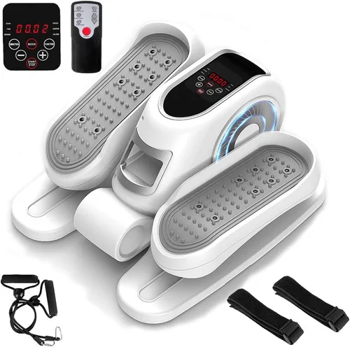 Miniatura 10 de Zakle Under Desk Elliptical Machine, Electric Elliptical Training Machine w/Remote Control, 12 Speed Levels, Quiet Seated Pedal Exerciser for Home
