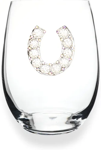 Miniatura 13 de THE QUEENS' JEWELS Horse Head - Copa de vino sin tallo, 21 onzas, regalo único para mujeres, cumpleaños, lindo, divertido, sin pintar, decorado