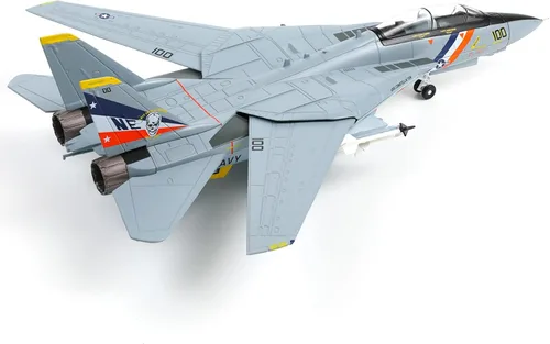 Miniatura 7 de NUOTIE US Navy F-14 Tomcat 1/72 Modelo de aleación VF-84 Jolly Rogers Avión de combate metálico fundido Modelo de exhibición militar o regalo
