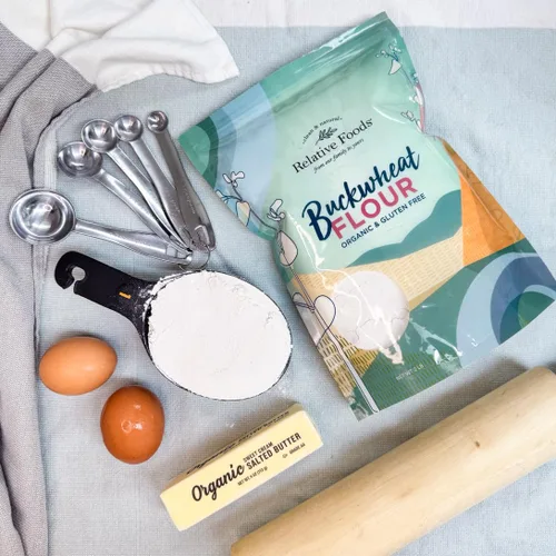 Miniatura 4 de Harina de trigo sarraceno orgánico, polvo de trigo sarraceno natural, 100% grano entero, sin OMG, alta fibra, harina orgánica sin gluten, ideal