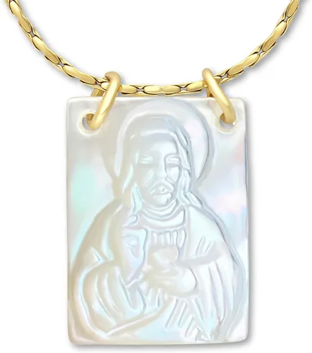 Miniatura 11 de Collar con Escapulario Católico - Escapulario de la Virgen del Carmen - Colgante de la Virgen María - Joyería de Escapularios Católicos