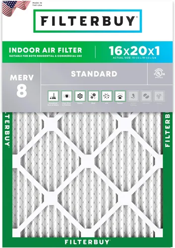 Miniatura 11 de Filterbuy - Filtro de aire MERV 8 de 8x14x1, defensa esencial contra el polvo y las alergias (1 unidad), filtros plisados electrostáticos
