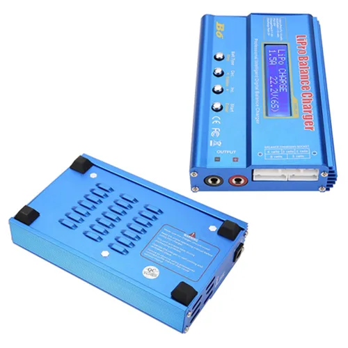 Miniatura 5 de 143 B6 80 W LCD digital para equilibrio cargador cargador IMAX B6 cargador de batería RC Lipo para LLiPo NiMH RC batería, Azul