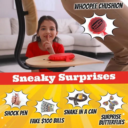 Miniatura 5 de BLOONSY Kit de broma 20 chistes y bromas prácticas definitivas para niños Caja de juguetes de broma para regalos