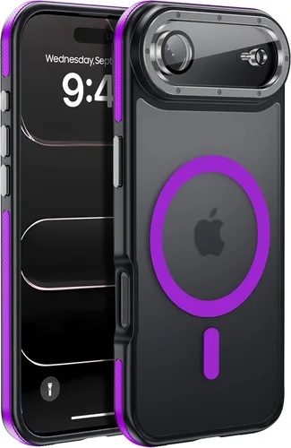 Miniatura 158 de Funda para iPhone 17 Pro Max con protector de lente de cámara [protección de grado militar de 10 pies] compatible con MagSafe a prueba de golpes