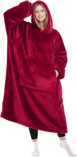 Miniatura 17 de KPBLIS Manta Ponible con Capucha Regalos para Mujeres y Hombres, Acogedoras Mantas con Capucha Sudadera Regalos de Navidad y Cumpleaños para Mujeres