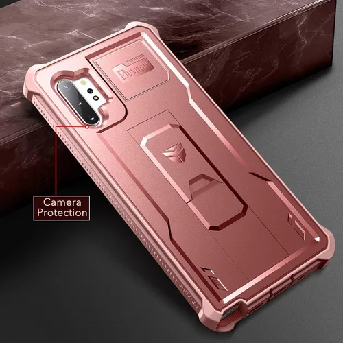Miniatura 7 de Dexnor Funda para Samsung Galaxy Note 10+ Plus, [Protector de Pantalla y Soporte Integrados] Protección de Grado Militar Pesado a Prueba de Golpes