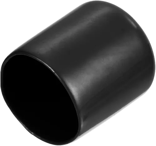 Miniatura 96 de uxcell 25 tapas de goma de 0.787 in de vinilo de identificación redonda tapa tapa de rosca de tornillo protectores negro