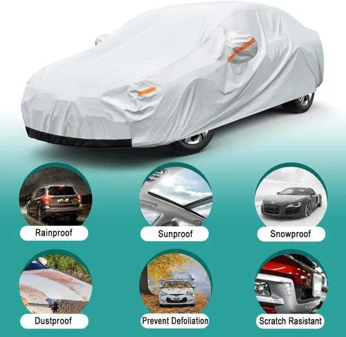 Miniatura 4 de GUNHYI - Funda para auto de 6 capas con ajuste personalizado para Mercedes-Benz Clase S S250 S300 S350 S400 S450 S550 S560 S600 (1972-2025)