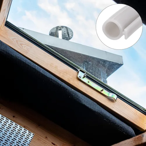 Miniatura 3 de METALLIXITY Tira de sellado para ventana tipo bulbo (9mmx3Metros) 1Pza, sello de montaje en ranura en T de silicona de 5mm - para puerta y ventana
