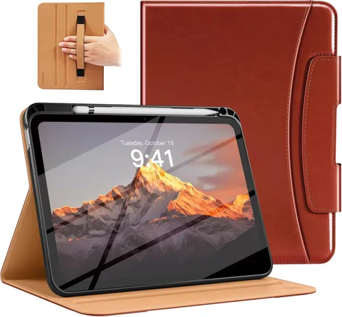 Miniatura 35 de MoKo Funda para iPad A16 de 11 pulgadas, funda para iPad de 11ª/10ª generación (2025/2022) con soporte para lápices y bolsillo, funda con soporte