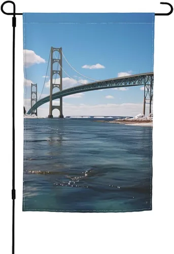 Miniatura 10 de Banderas de jardín para exteriores, bandera de jardín con estampado de bulldog francés, de 12 x 18 pulgadas, doble cara, bandera de bienvenida