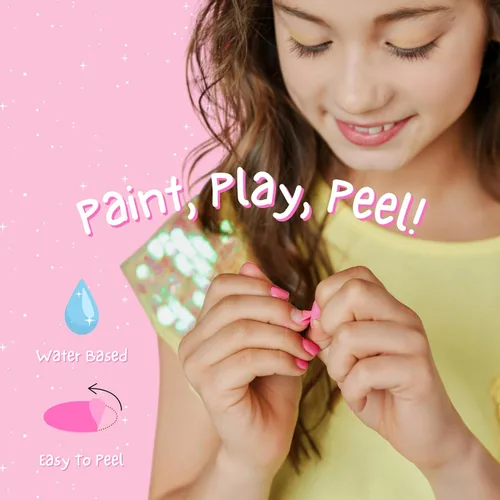 Miniatura 2 de MISS NELLA Peel Off - Juego de esmaltes de uñas, fórmula a base de agua, 3 colores, 0.1 fl oz cada uno, no tóxico, fabricado en Francia