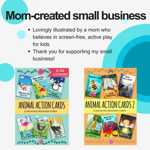 Miniatura 7 de Tarjetas de acción de animales de mango creativo (tarjetas de acción animal 1)