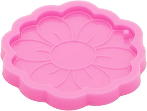 Miniatura 4 de Angel Wings Molde de silicona para llavero de flor de sol, moldes de resina de girasol, llavero brillante brillante molde de silicona para dijes