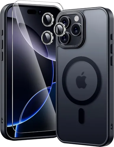 Miniatura 105 de Funda magnética diseñada para iPhone 11 Pro Max, [probada en caídas de grado militar] [compatible con MagSafe] Funda protectora delgada translúcida