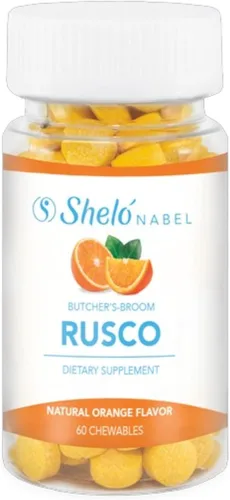 Sheló NABEL Rusco Tabletas Masticables Disminuye Varices desinflama hemorroides Carniceros Escoba