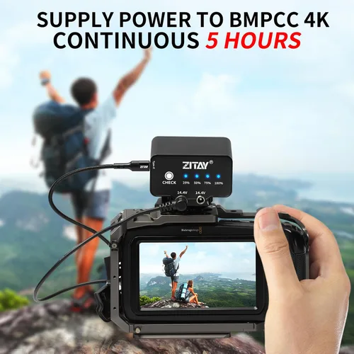 Miniatura 3 de Batería externa de 95 WH compatible con cámara Blackmagic Pocket Cinema BMPCC 4K 4KPro 6K 6KPro NP-F570 4-5 horas
