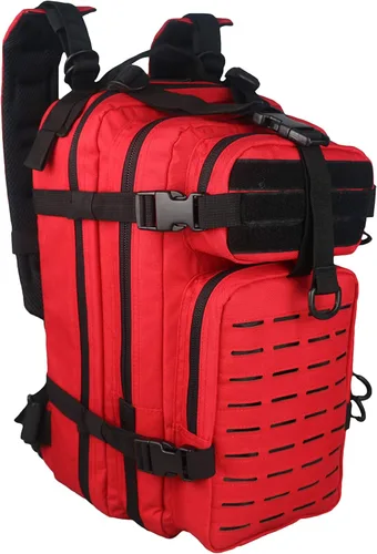 Miniatura 3 de Lightning X Mochila médica para primeros auxilios + kit para traumatismos y hemorragias (Rojo)